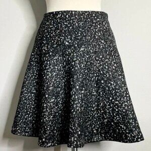 Nanette Lapore New Felted Wool Skirt Charcoal A-Line Size 8